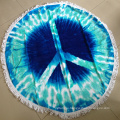 Custom printed microfiber roundie beach towel wholesale